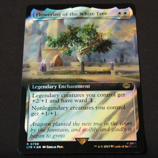 MTG Lord of the Rings LTR Flowering White Tree Extended Art Surge Foil 759 NM