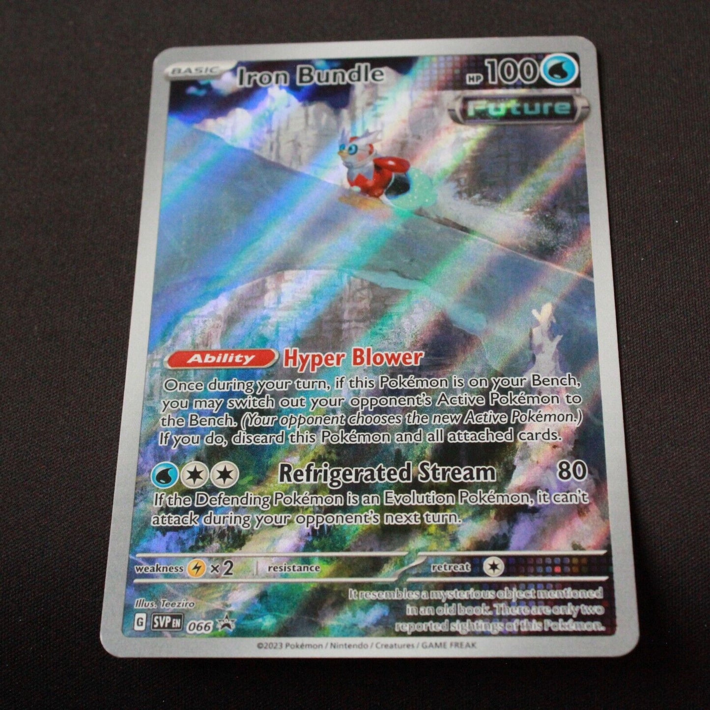 Pokemon SV: Scarlet & Violet Promo Card Reverse Holofoil IronBundle 66 NM