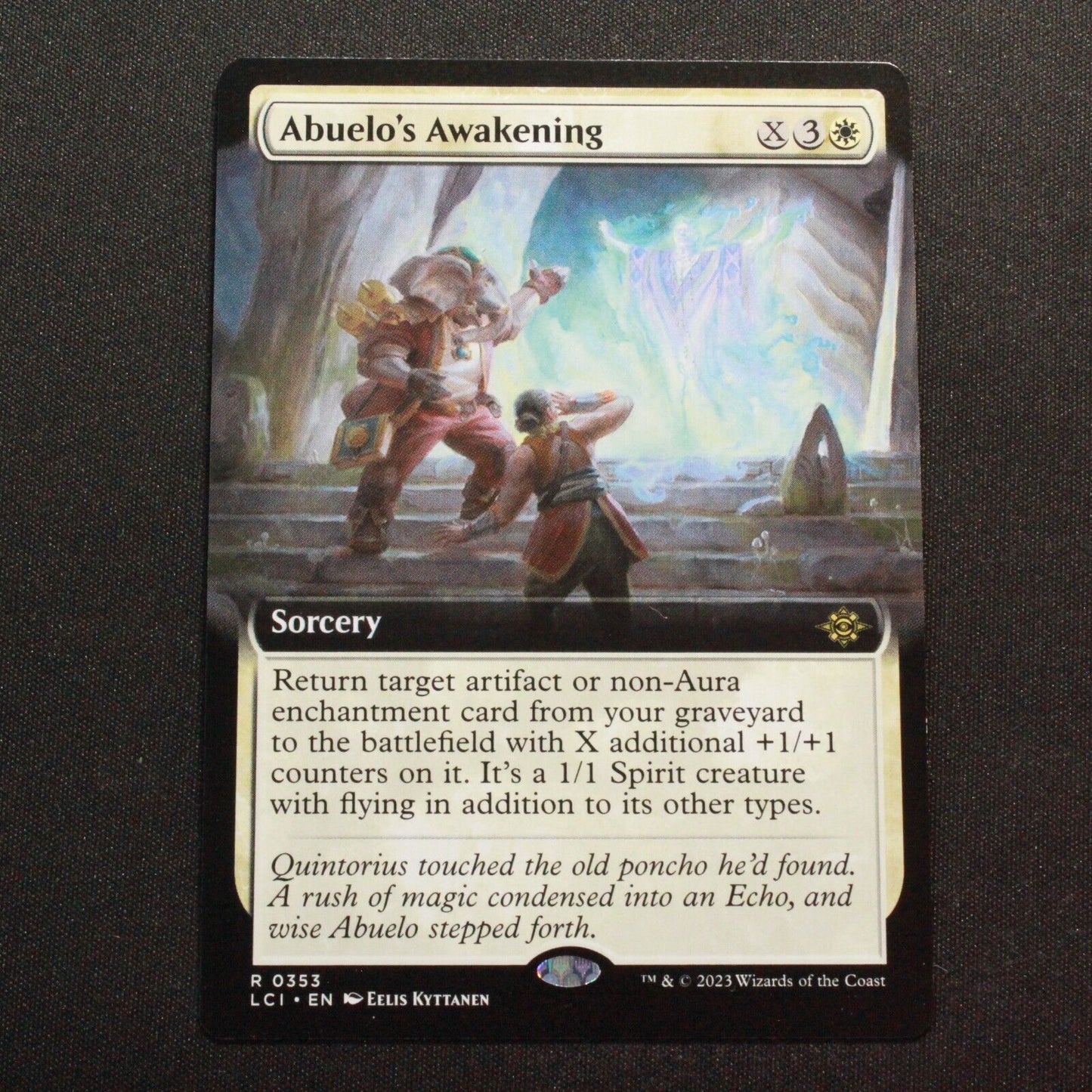 MTG The Lost Caverns of Ixalan LCI Rare Abuelo's Awakening Extended Art 353 NM