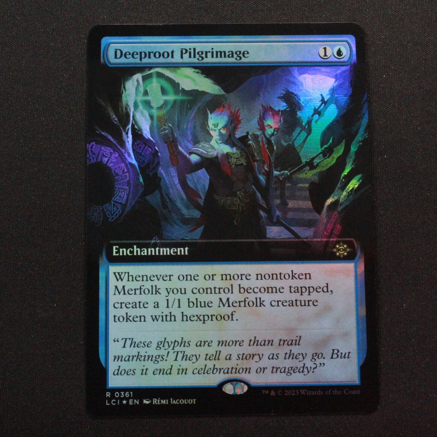 MTG The Lost Caverns of Ixalan LCI FOIL Deeproot Pilgrimage Extended Art 361 NM