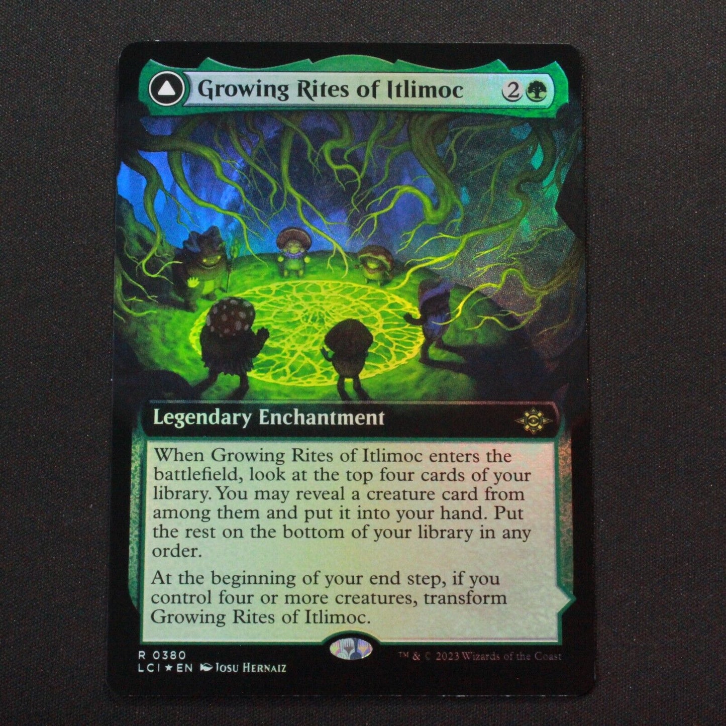 MTG The Lost Caverns Ixalan LCI FOIL Growing Rites of Itlimoc Ext Art 380 NM