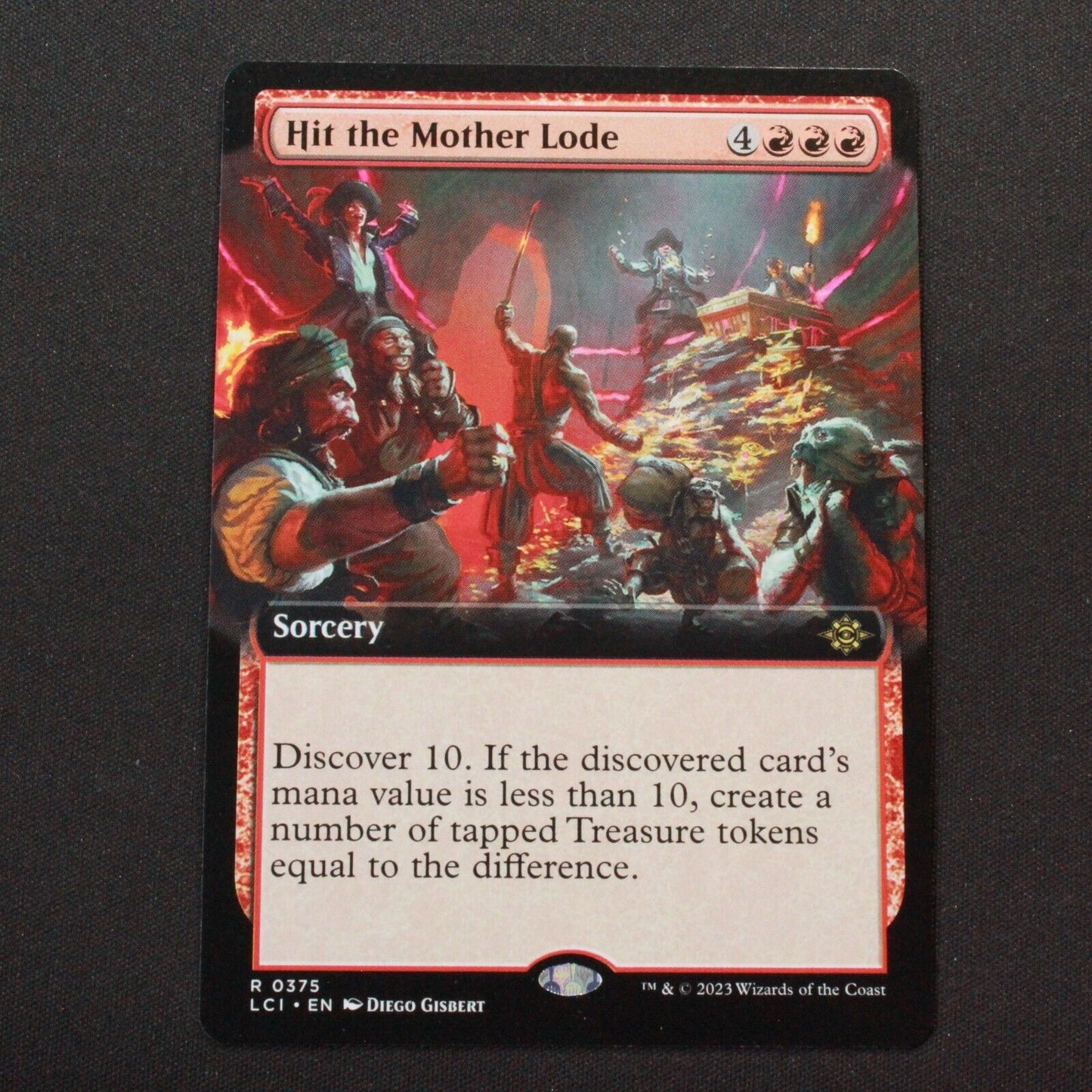 MTG The Lost Caverns of Ixalan LCI Rare Hit the Mother Lode Extended Art 375 NM