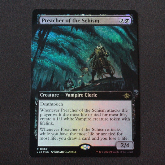 MTG The Lost Caverns of Ixalan LCI FOIL Preacher of the Schism Ext Art 367 NM