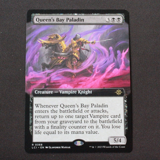 MTG The Lost Caverns of Ixalan LCI Rare Queen's Bay Paladin Extended Art 368 NM