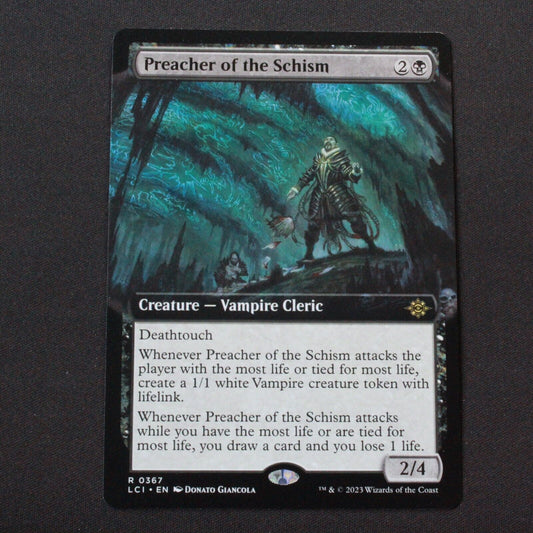 MTG The Lost Caverns of Ixalan LCI Preacher of the Schism Extended Art 367 NM