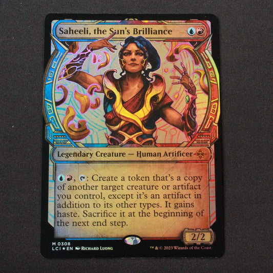 MTG The Lost Caverns of Ixalan LCI FOIL Saheeli Suns Brilliance Showcase 308 NM