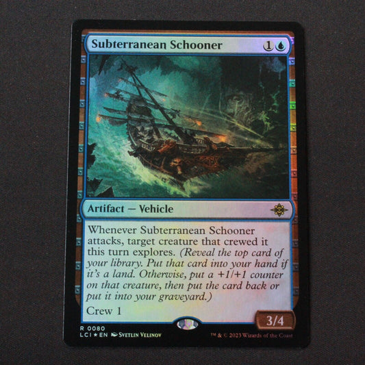 MTG The Lost Caverns of Ixalan (LCI) Rare FOIL Subterranean Schooner 80 NM