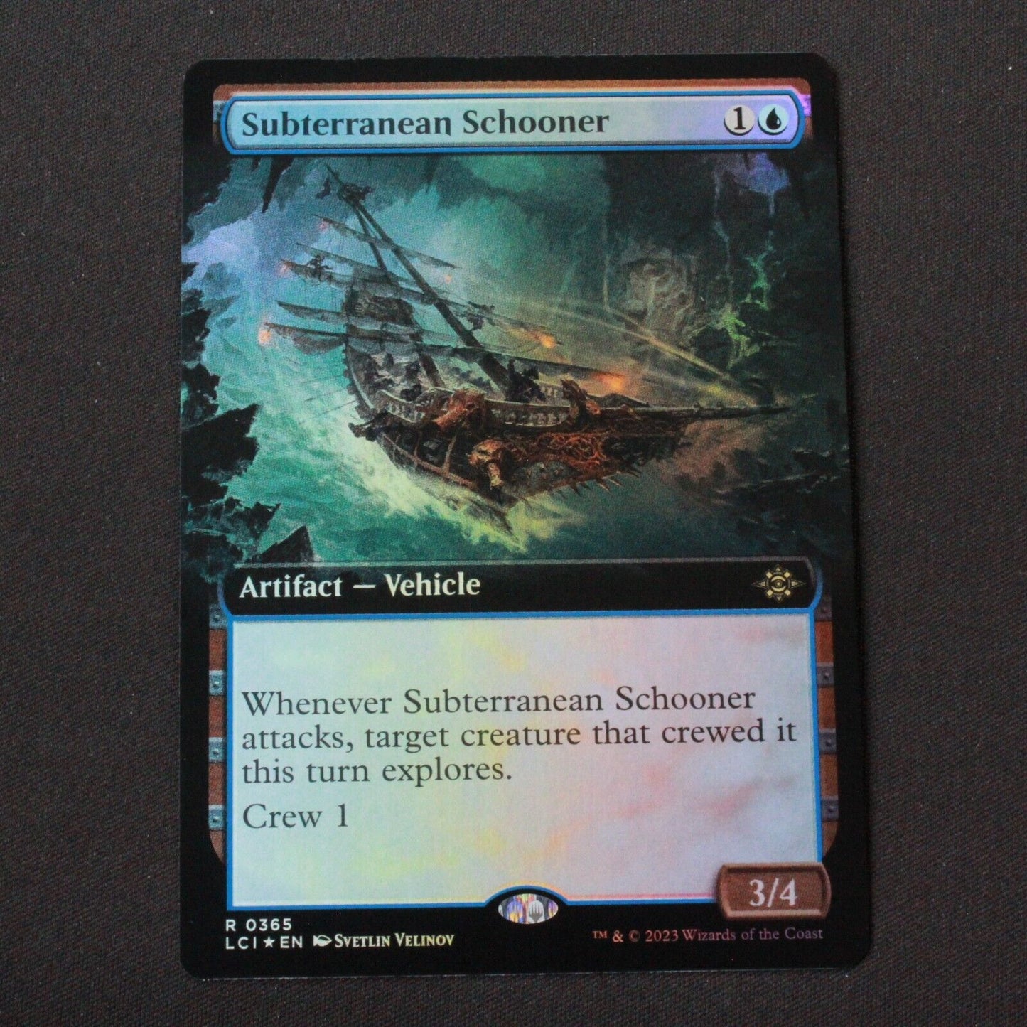 MTG The Lost Caverns of Ixalan LCI FOIL Subterranean Schooner Ext Art 365 NM