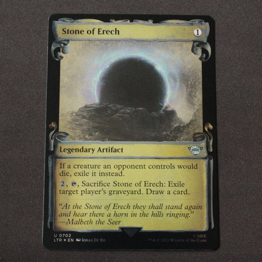 MTG Lord of the Rings (LTR) Uncommon FOIL Stone of Erech Showcase Scrolls 702 NM