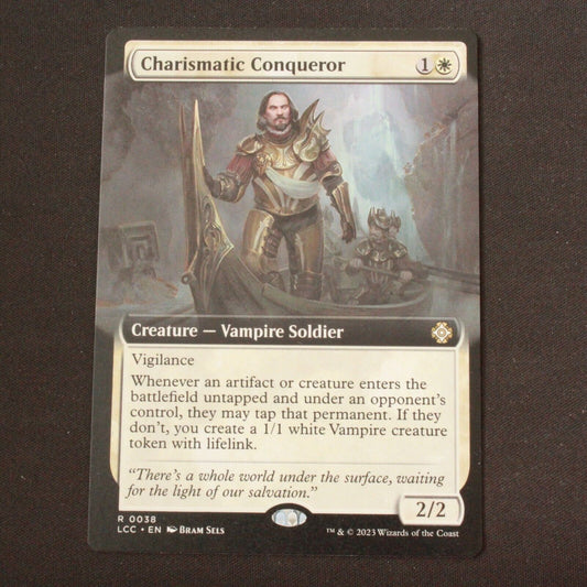 MTG Commander Lost Caverns of Ixalan LCC Charismatic Conqueror Ext Art 38 NM