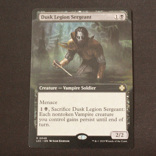 MTG Commander Lost Caverns of Ixalan LCC Dusk Legion Sergeant Extended Art 48 NM