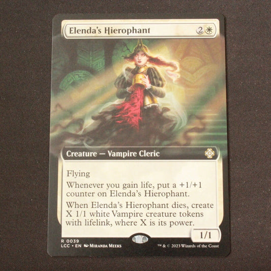 MTG Commander Lost Caverns of Ixalan LCC Elenda's Hierophant Extended Art 39 NM