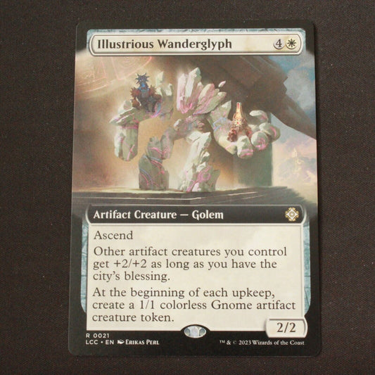 MTG Commander Lost Caverns of Ixalan LCC Illustrious Wanderglyph Ext Art 21 NM