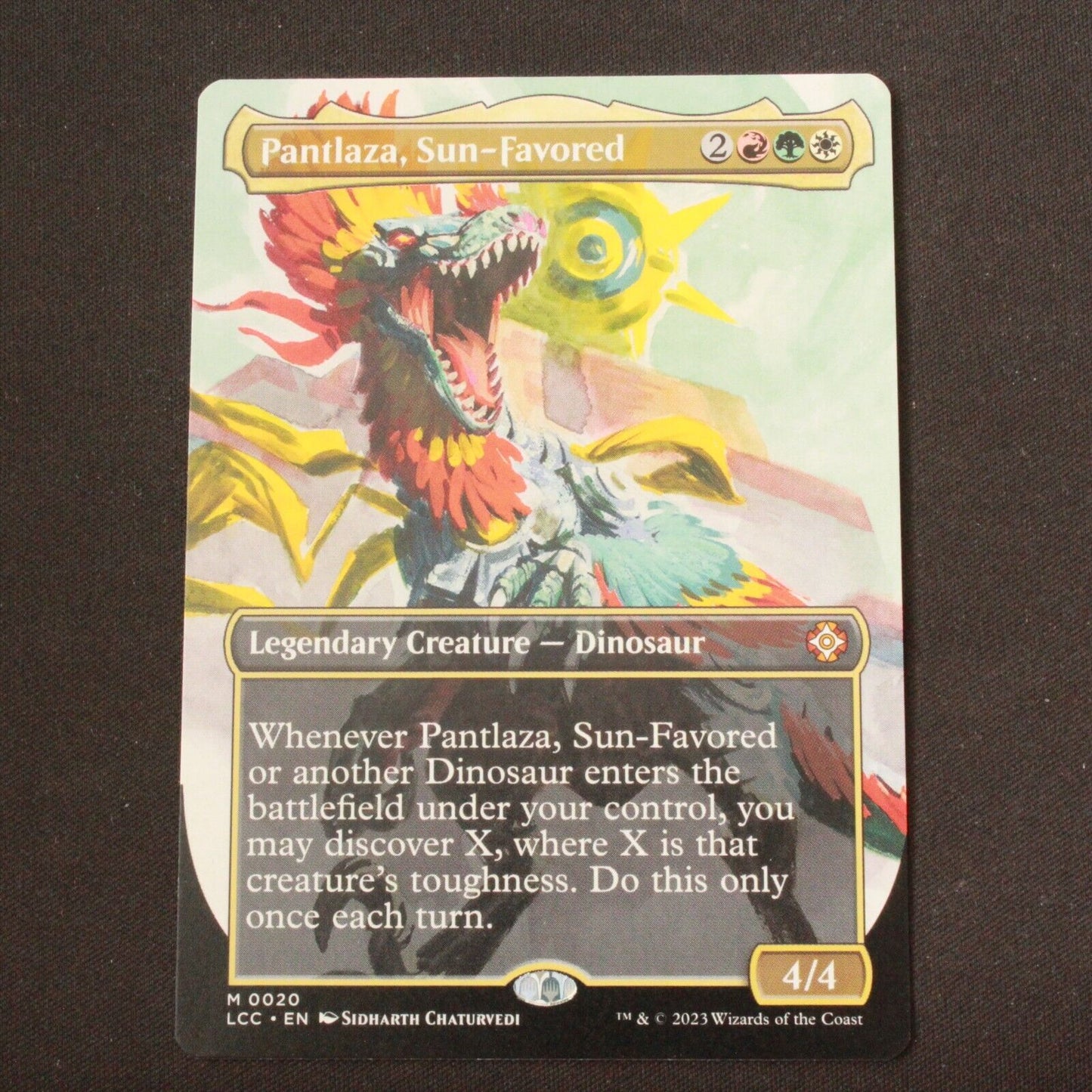 MTG Commander Lost Caverns of Ixalan LCC Pantlaza Sun-Favored Borderless 20 NM