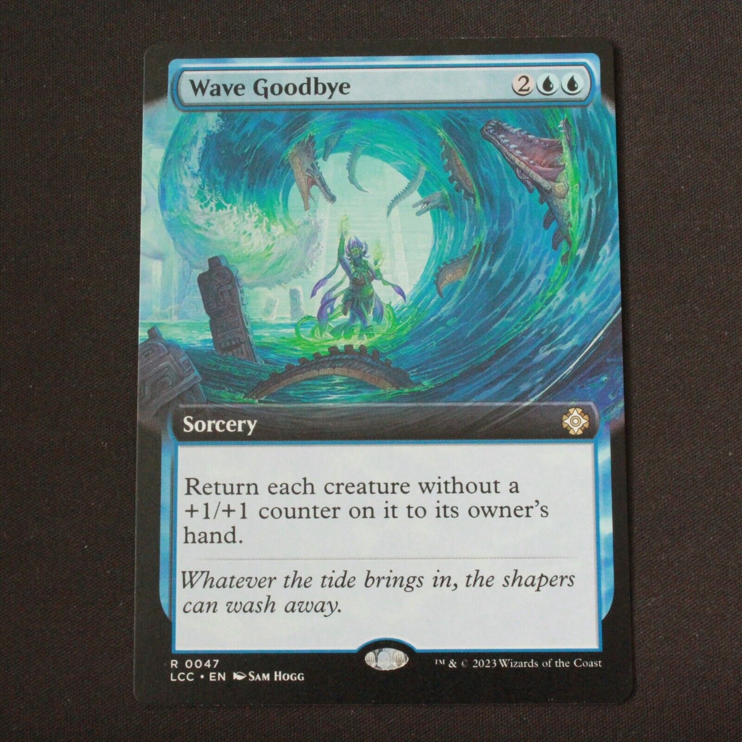 MTG Commander Lost Caverns of Ixalan LCC Wave Goodbye Extended Art 47 NM