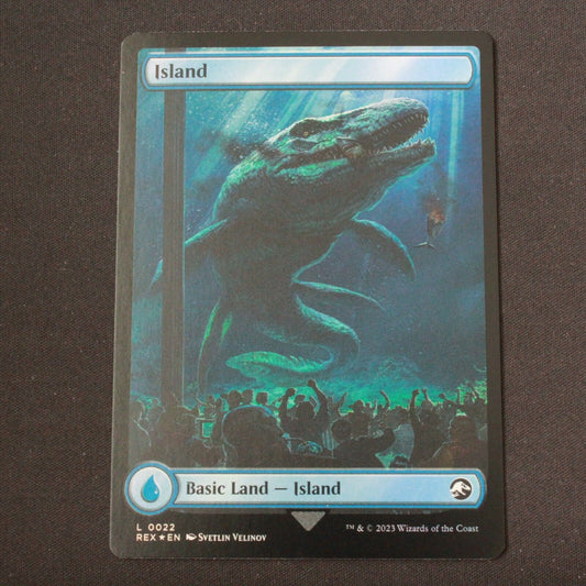 MTG Universes Beyond: Jurassic World Collection (REX) Land FOIL Island 22 NM