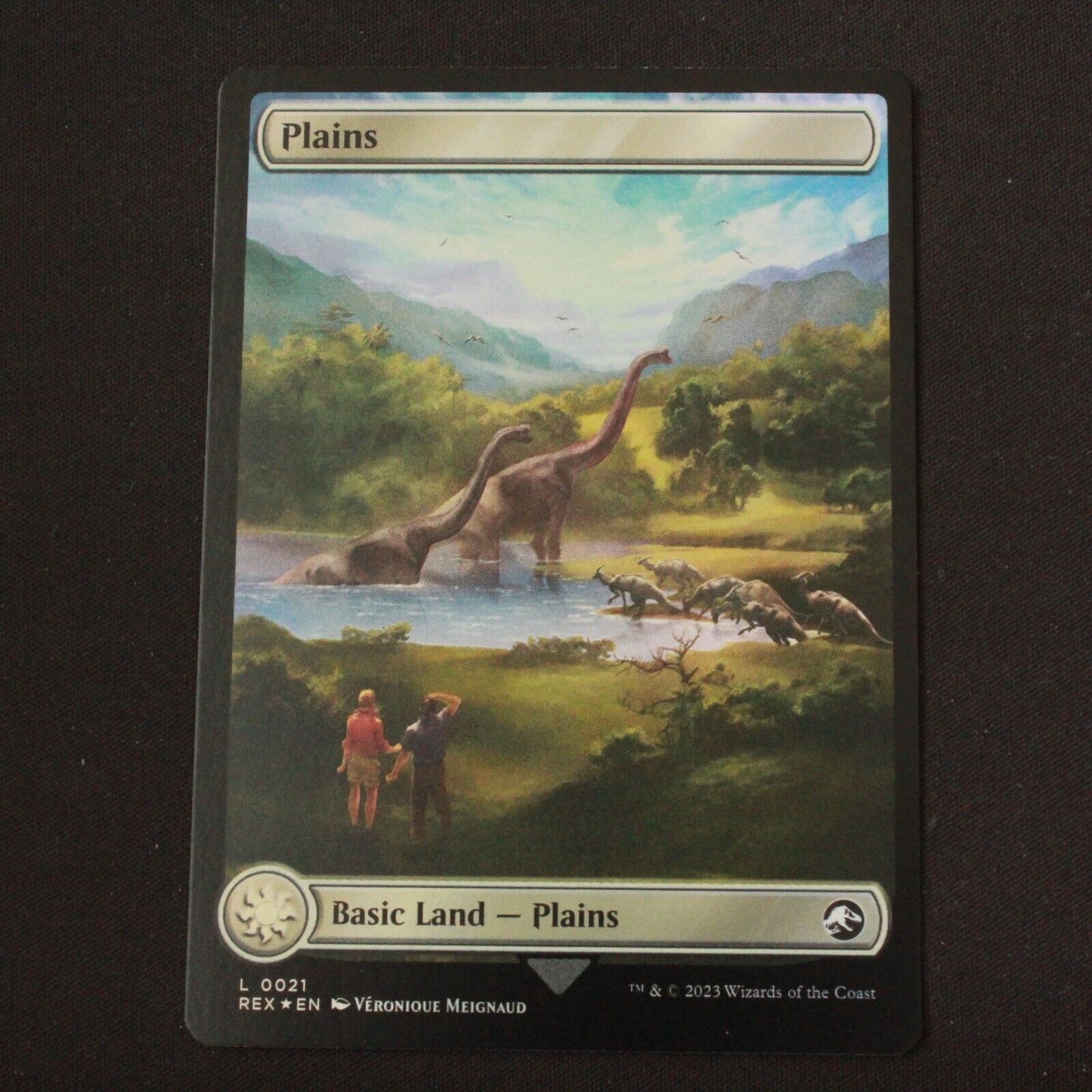 MTG Universes Beyond: Jurassic World Collection (REX) Land FOIL Plains 21 NM