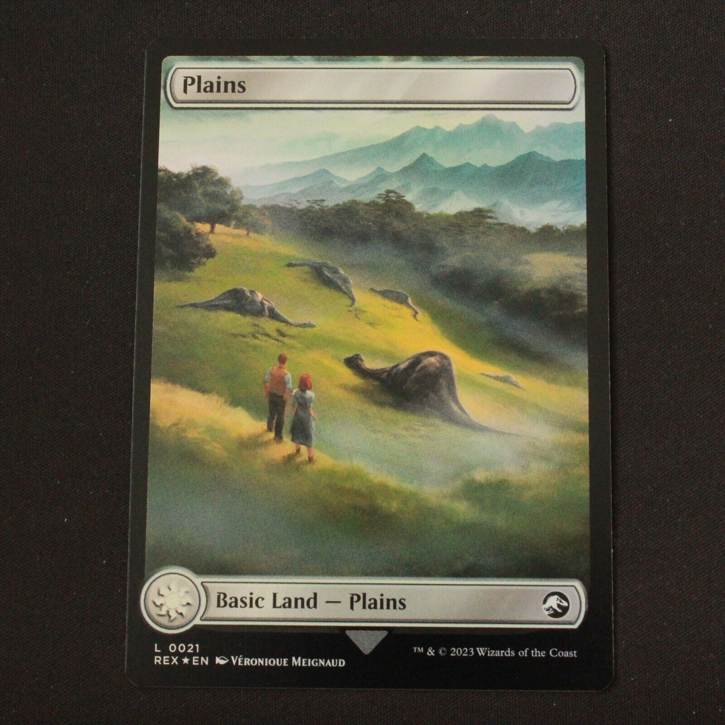 MTG Universes Beyond: Jurassic World Collection (REX) Land FOIL Plains 21 NM