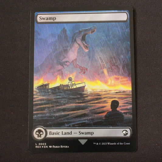 MTG Universes Beyond: Jurassic World Collection (REX) Land FOIL Swamp 23 NM