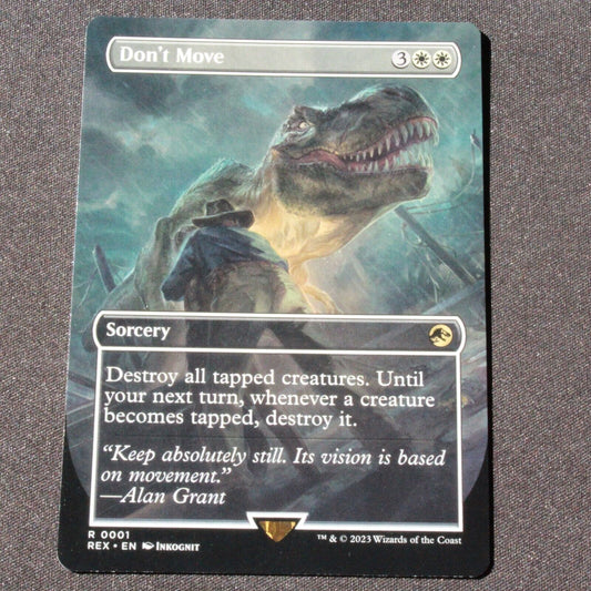 MTG Jurassic World Collection (REX) Rare Don't Move (Borderless) 1 NM