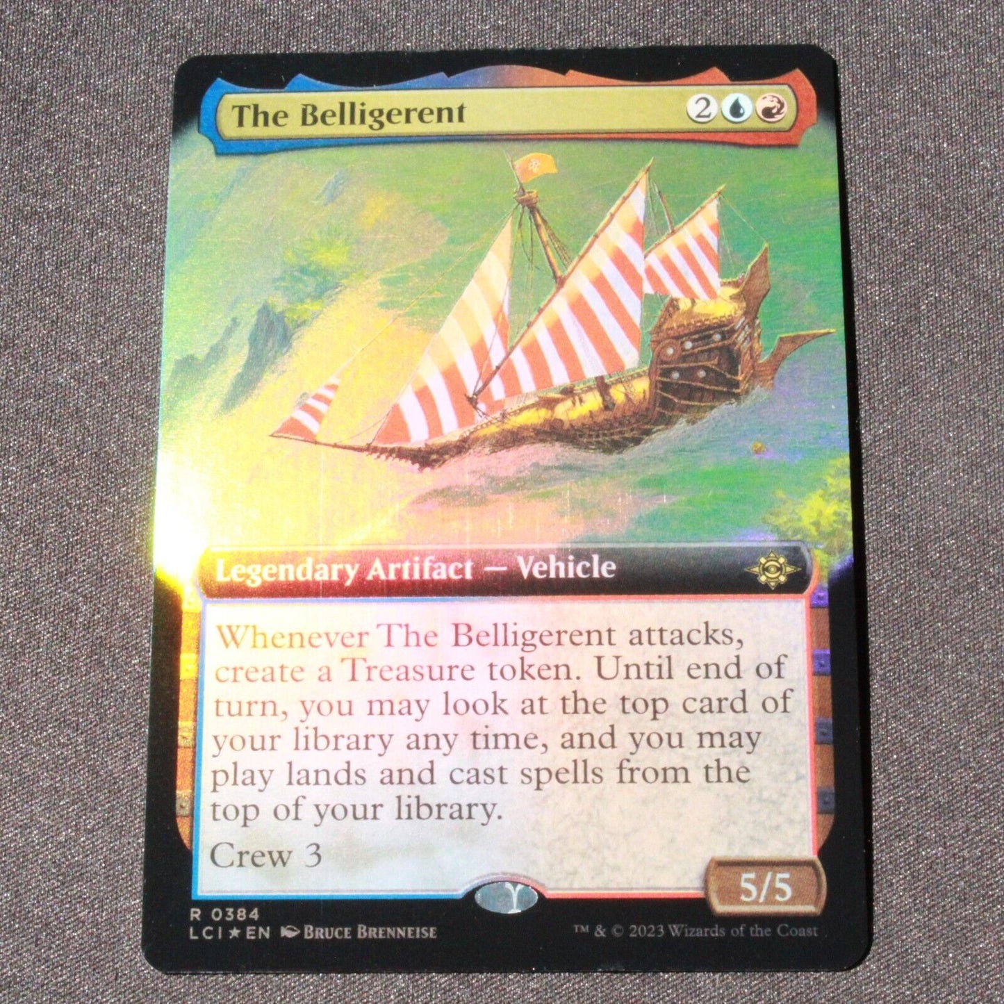 MTG Lost Caverns of Ixalan (LCI) Rare FOIL The Belligerent (Extended Art) 384 NM