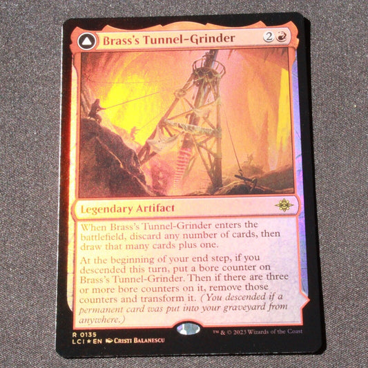 MTG Lost Caverns of Ixalan (LCI) Rare FOIL Brass's Tunnel-Grinder 135 NM