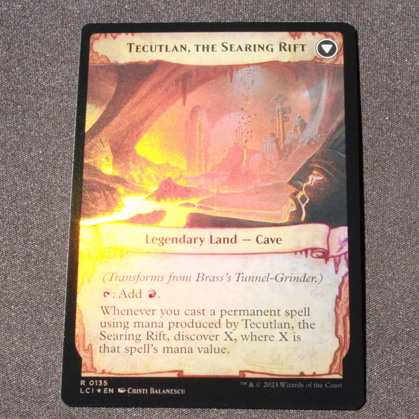 MTG Lost Caverns of Ixalan (LCI) Rare FOIL Brass's Tunnel-Grinder 135 NM