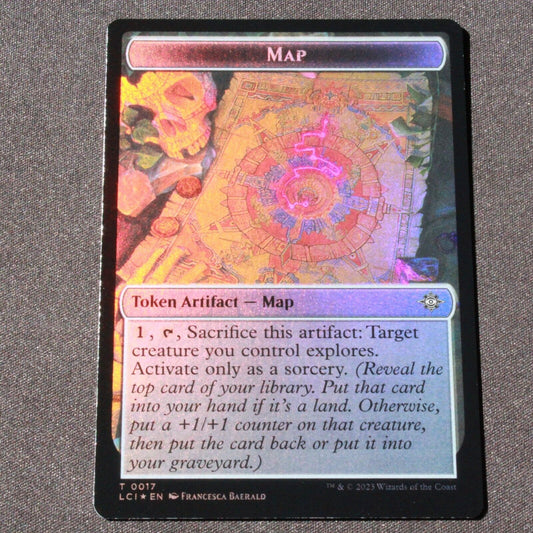 MTG The Lost Caverns of Ixalan (LCI) FOIL Map Angel Double-Sided Token 17 / 2 NM