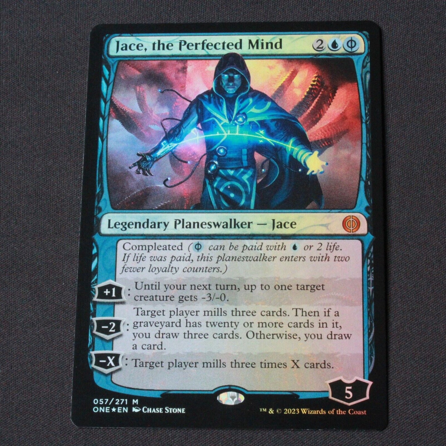 MTG Phyrexia: All Will Be One (ONE) Mythic FOIL Jace, the Perfected Mind 57 NM