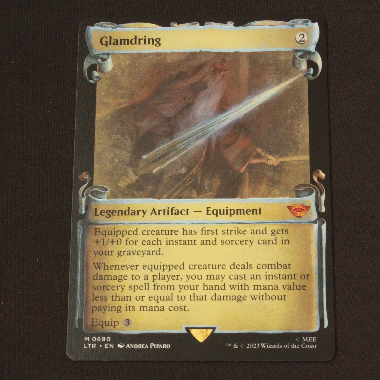 MTG The Lord of the Rings (LTR) Glamdring (Showcase Scrolls) 690 NM