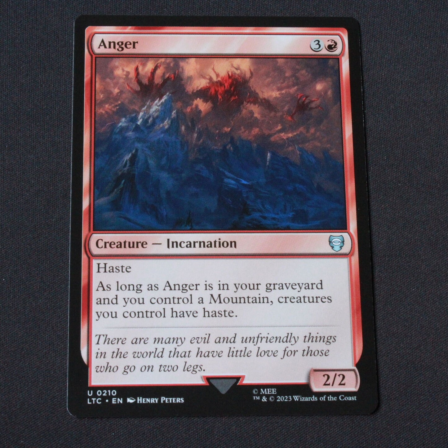 MTG Commander: The Lord of the Rings (LTC) Uncommon Anger 210 NM