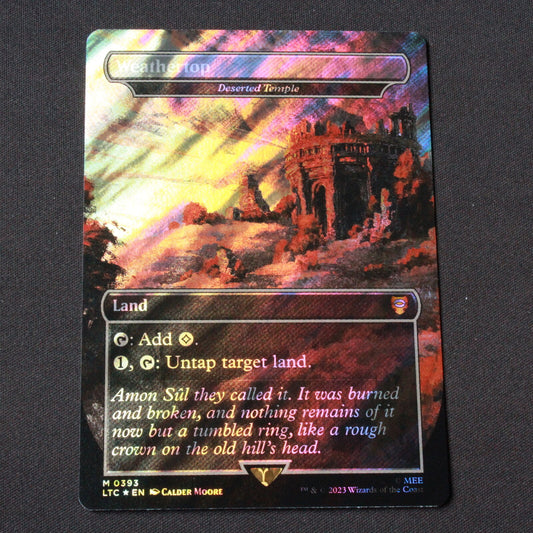 MTG Commander LOTR (LTC) Weathertop - Deserted Temple (Surge Foil) 393 NM