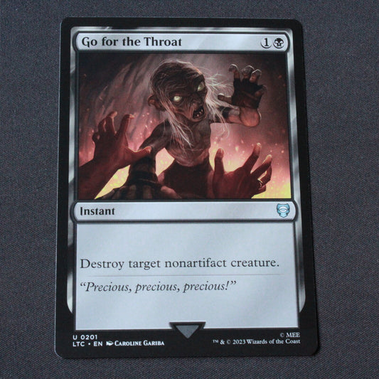 MTG Commander: The Lord of the Rings (LTC) Uncommon Go for the Throat 201 NM