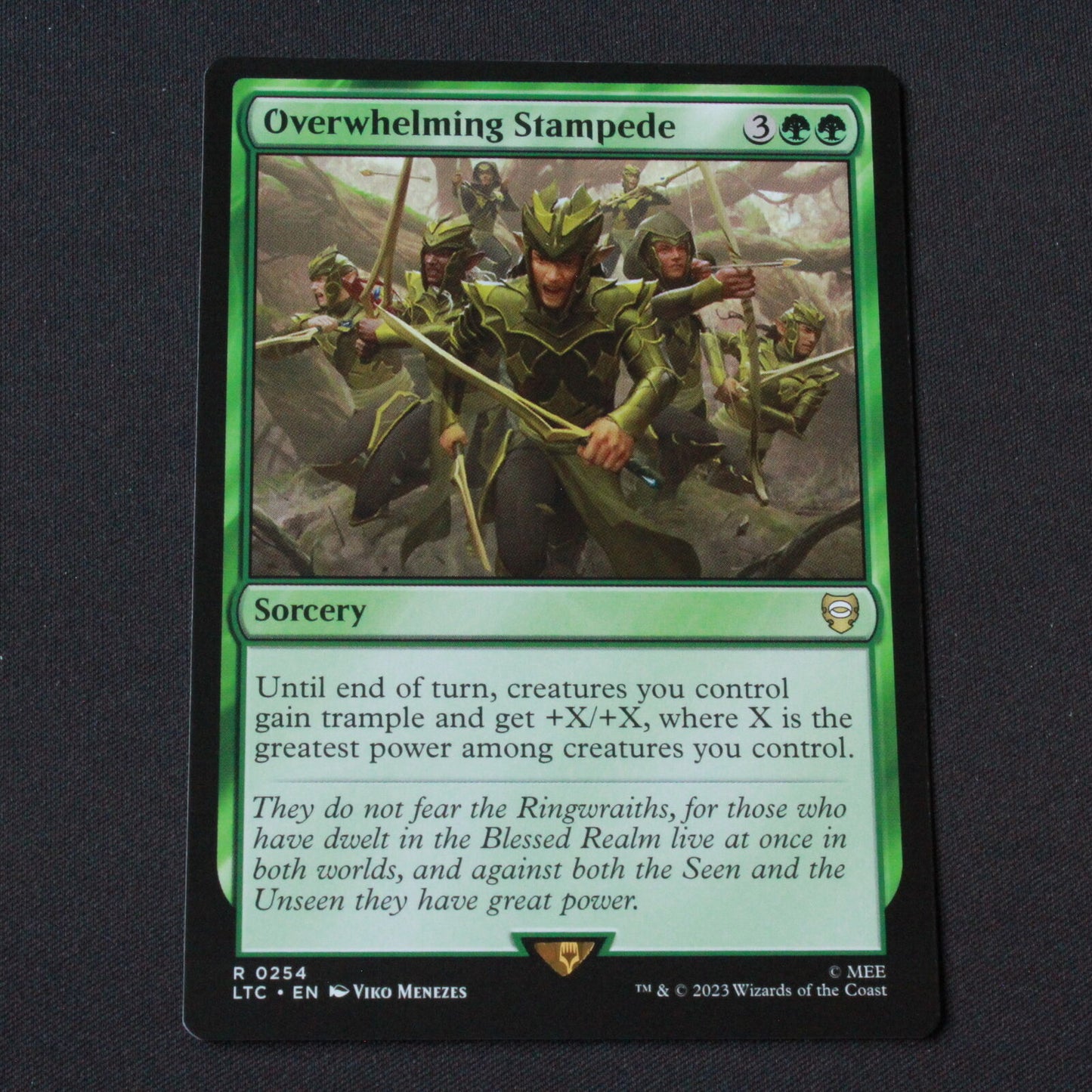 MTG Commander: The Lord of the Rings (LTC) Rare Overwhelming Stampede 254 NM