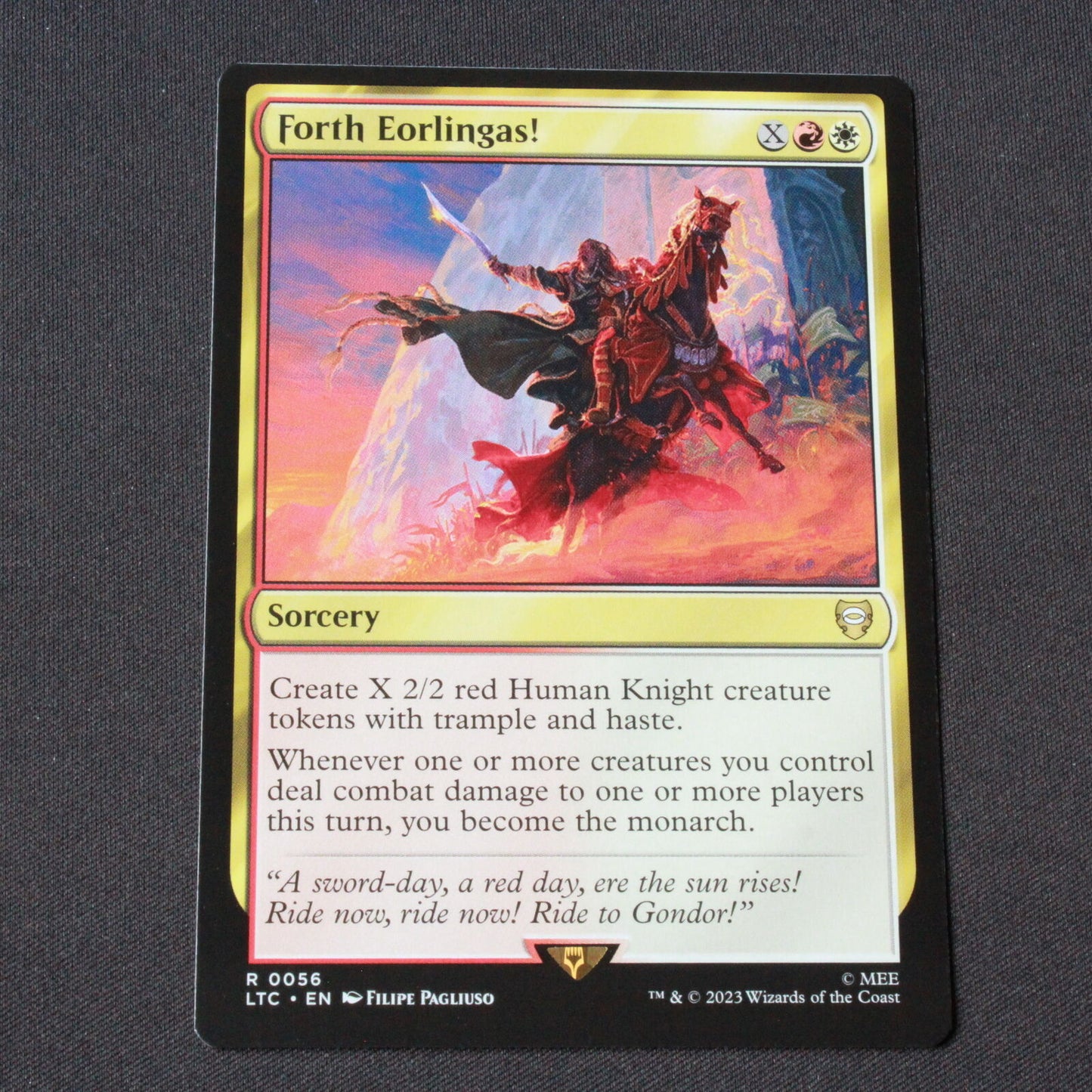 MTG Commander: The Lord of the Rings (LTC) Rare Forth Eorlingas! 56 NM