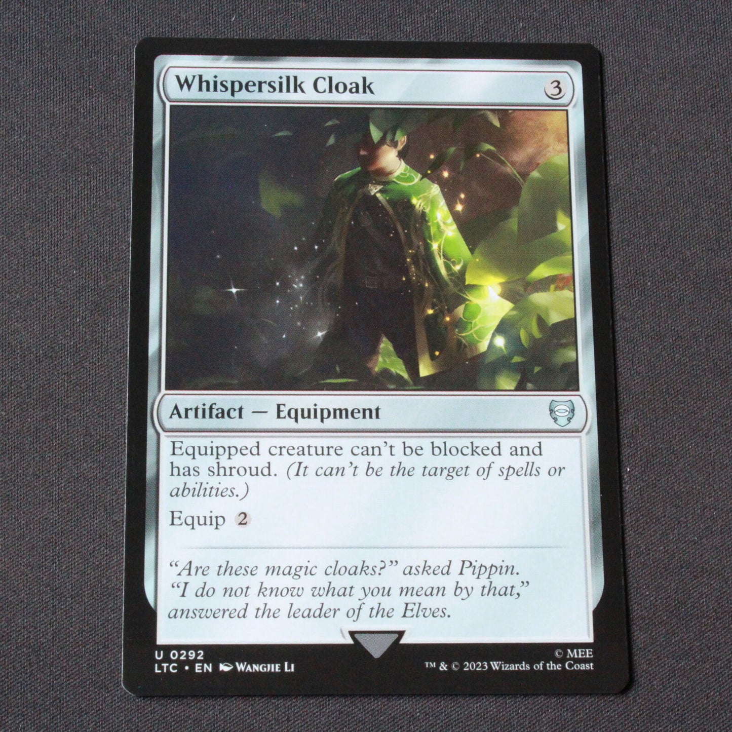 MTG Commander: The Lord of the Rings (LTC) Uncommon Whispersilk Cloak 292 NM