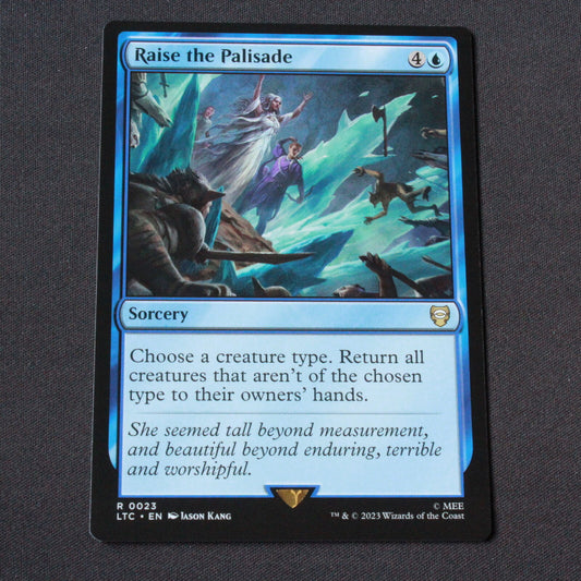 MTG Commander: The Lord of the Rings (LTC) Rare Raise the Palisade 23 NM