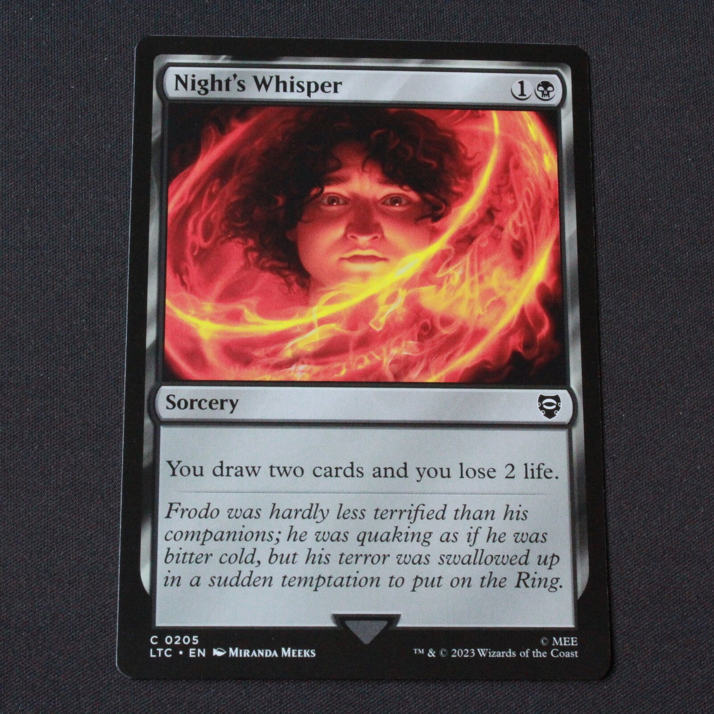 MTG Commander: The Lord of the Rings (LTC) Common Night's Whisper 205 NM