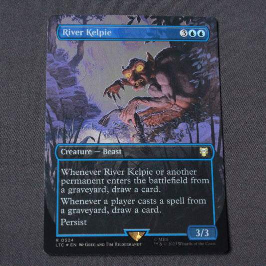 MTG Commander: The Lord of the Rings (LTC) FOIL River Kelpie (Borderless) 524 NM