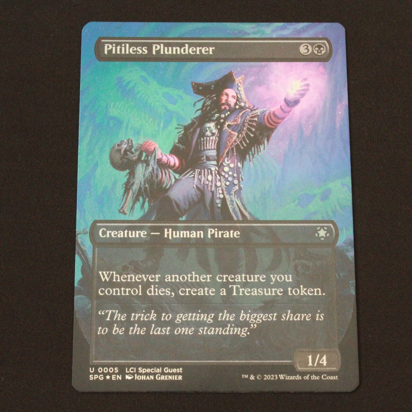 MTG Special Guests (SPG) Uncommon FOIL Pitiless Plunderer (Borderless) 5 NM