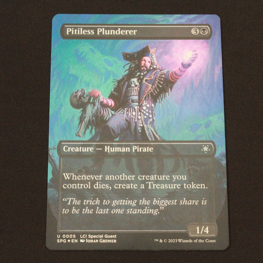 MTG Special Guests (SPG) Uncommon FOIL Pitiless Plunderer (Borderless) 5 NM