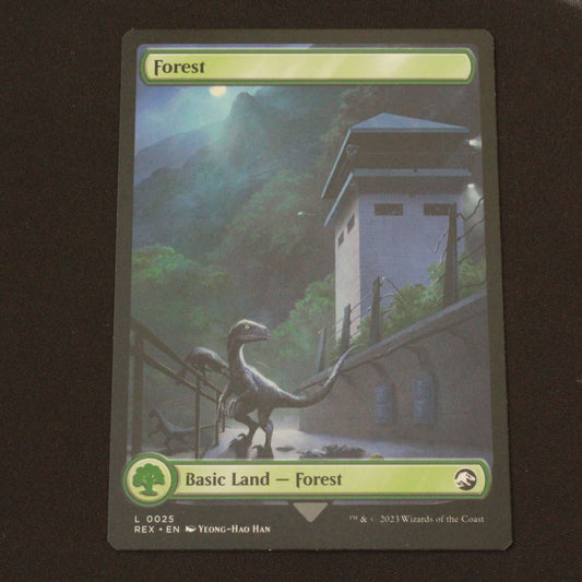 MTG Universes Beyond: Jurassic World Collection (REX) Land Forest 25 NM