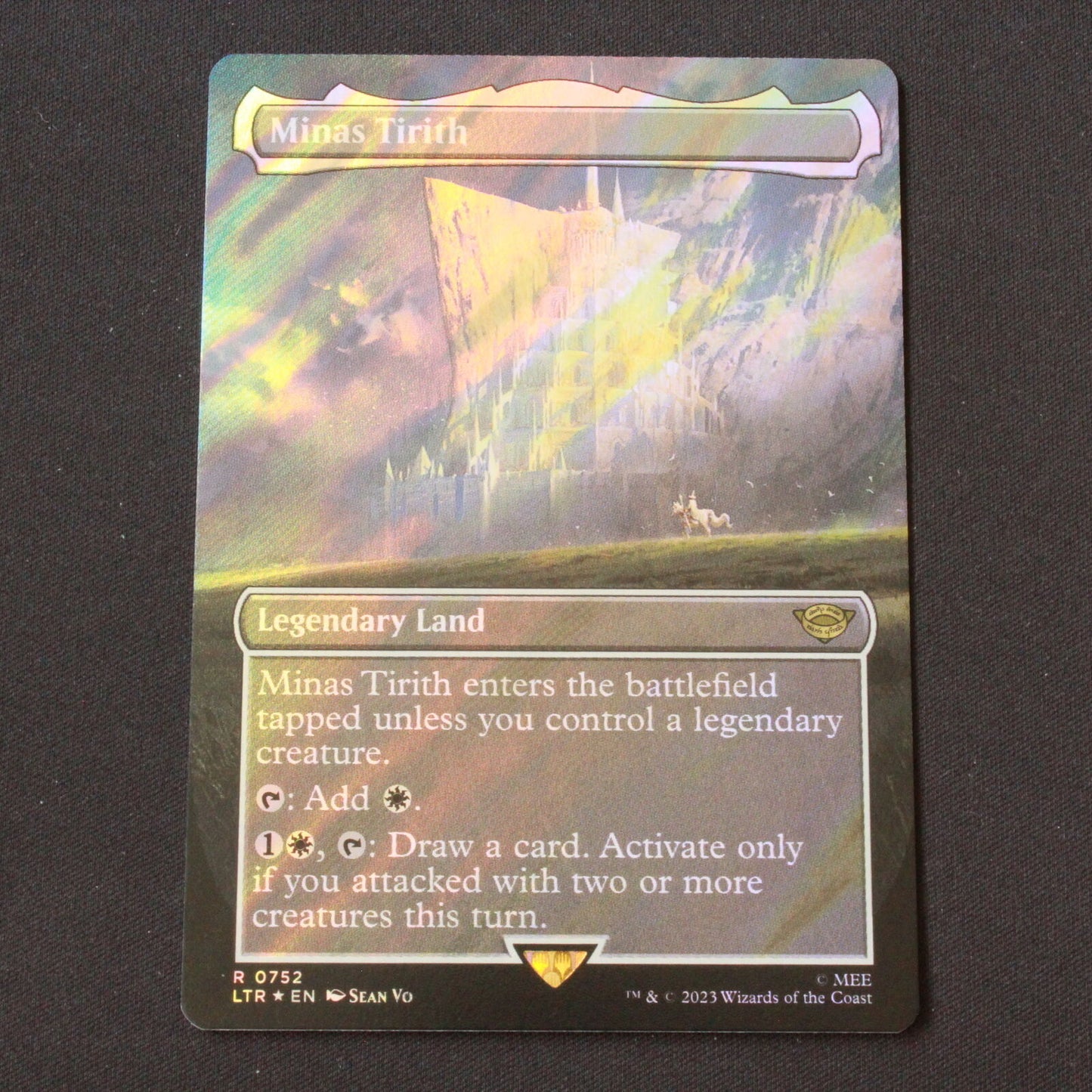 MTG The Lord of the Rings LTR FOIL Minas Tirith Borderless Surge Foil 752 NM
