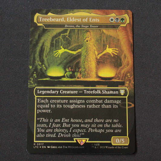 MTG Commander LOTR LTC FOIL Treebeard, Eldest of Ents Borderless 517 NM