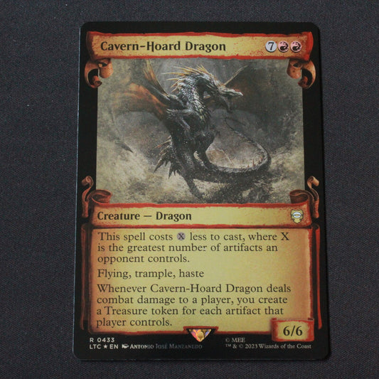 MTG Commander LOTR LTC FOIL Cavern-Hoard Dragon Showcase Scrolls 433 NM