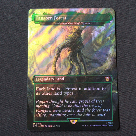 MTG Commander LOTR LTC FOIL Fangorn Forest Yavimaya Surge Foil 407 NM