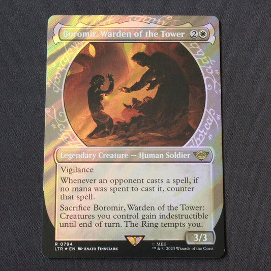 MTG LOTR LTR FOIL Boromir, Warden of the Tower Showcase Surge Foil 794 NM