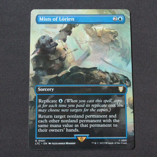 MTG Commander Lord of the Rings LTC Rare Mists of Lorien Borderless 501 NM