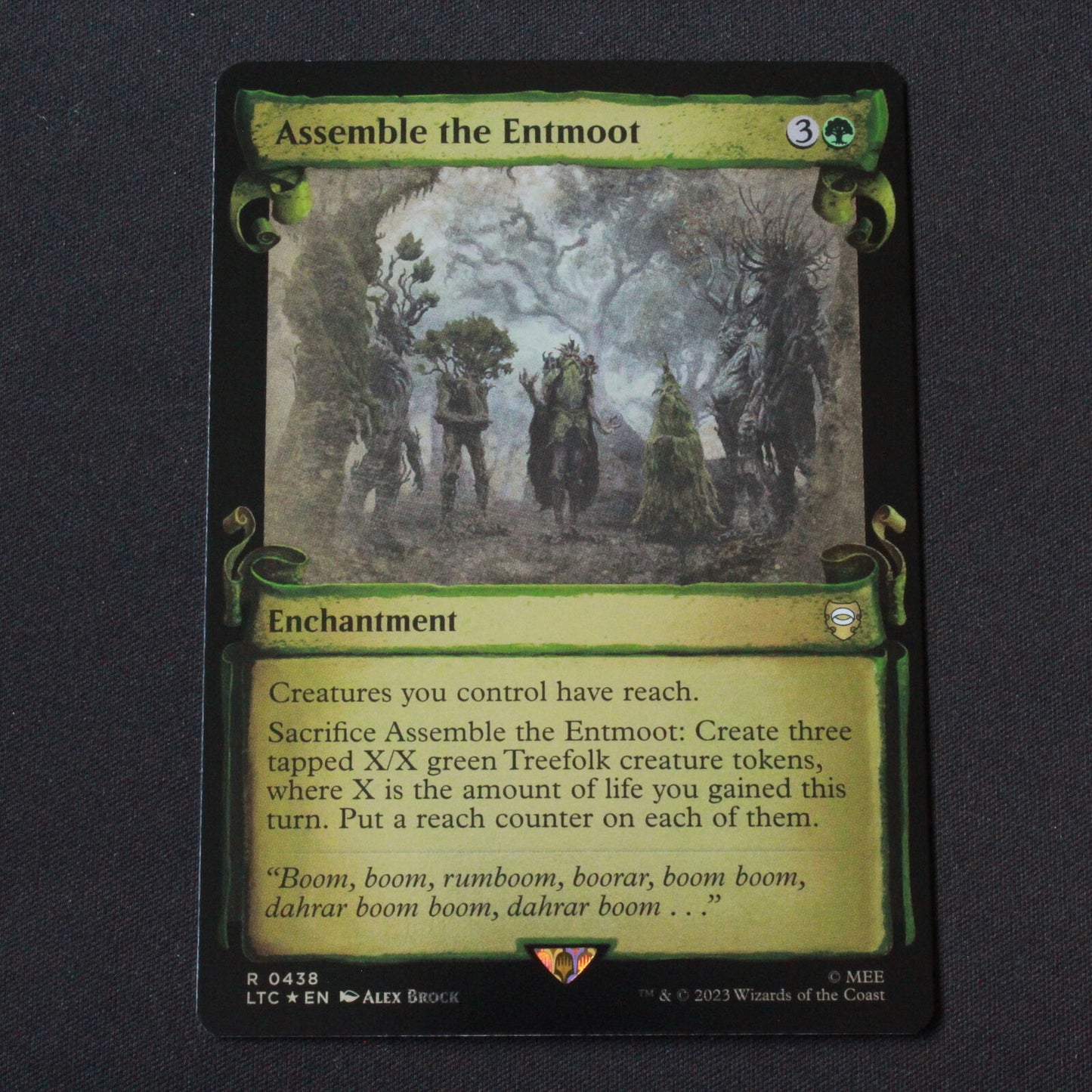 MTG Commander LOTR LTC FOIL Assemble the Entmoot Showcase Scrolls 438 NM