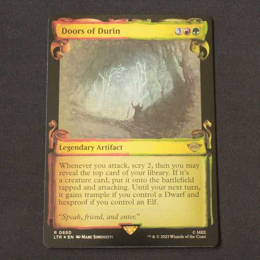 MTG The Lord of the Rings (LTR) FOIL Doors of Durin (Showcase Scrolls) 650 NM